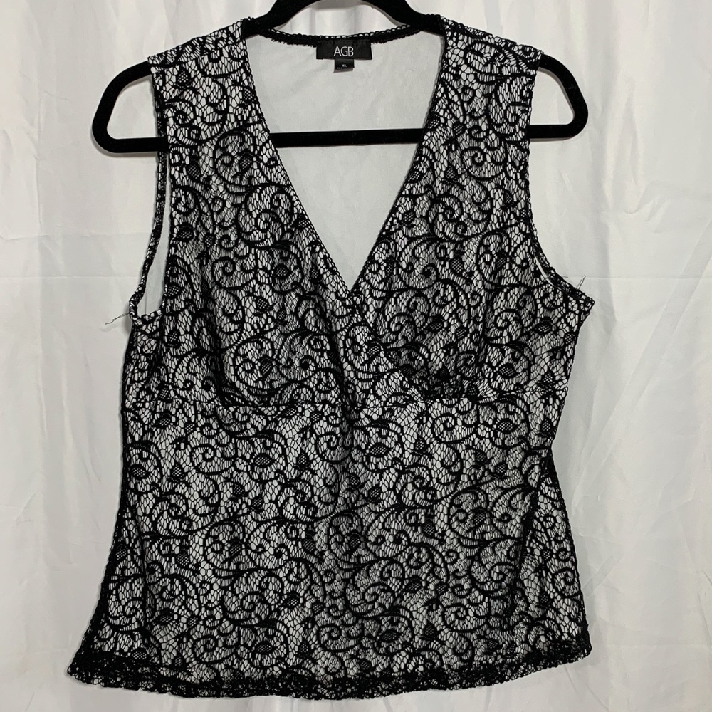 AGB Empire Waist V-Neck